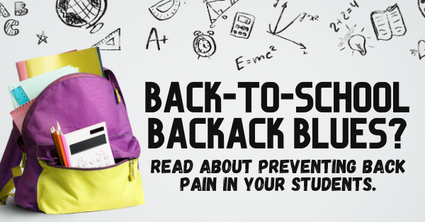 Backpacks are causing back pain